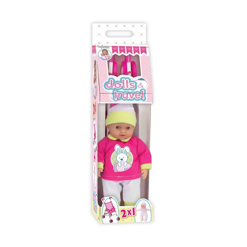 Bebe Tinny 31 cm con cochecito