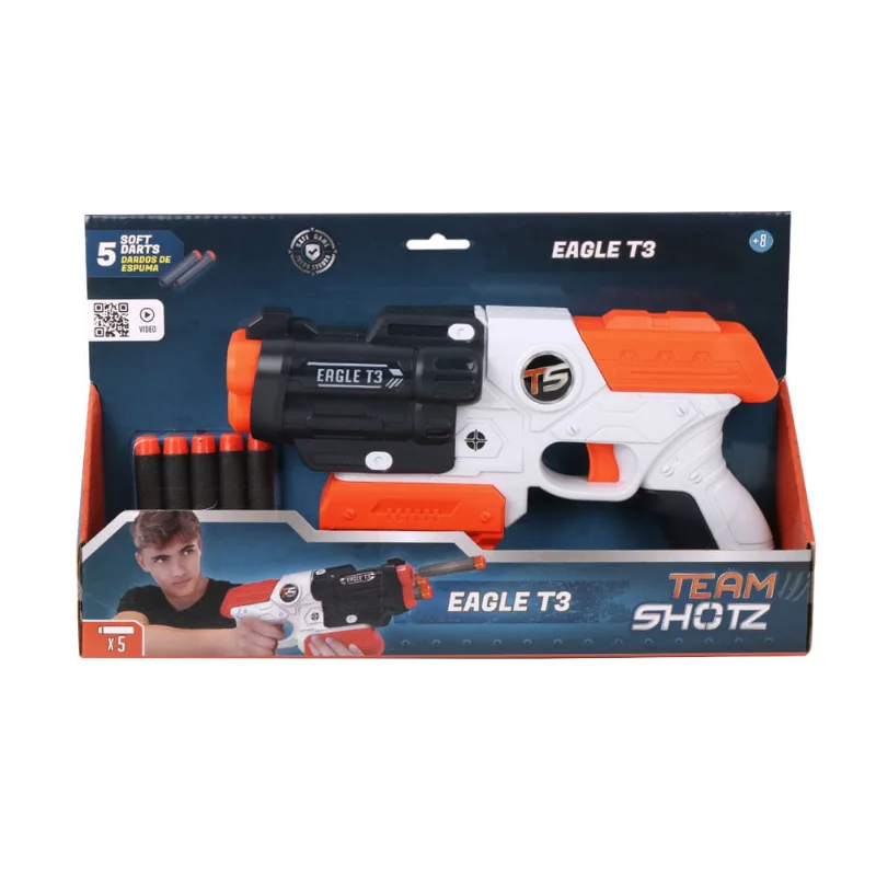 Lanzador Eagle 5 Dardos Team Shotz
