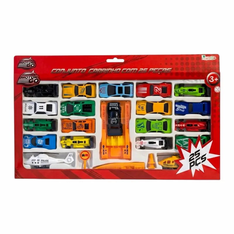 Conjunto de Carrinhos Motor Go LCB004 Brink+