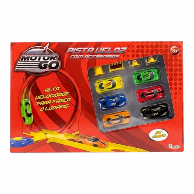 Pista Veloz de Carrinhos Motor Go LCB024 Brink+