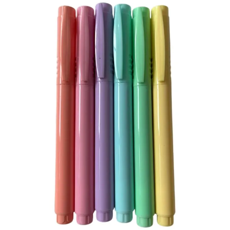 Marcador de Texto 13x1 6 Unidades School Basics Cores Vibrantes
