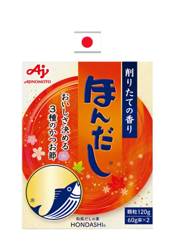 AJINOMOTO HONDASHI 120g JAPAN - Base para caldos e sopas a base de peixe bonito. Origem: Japão