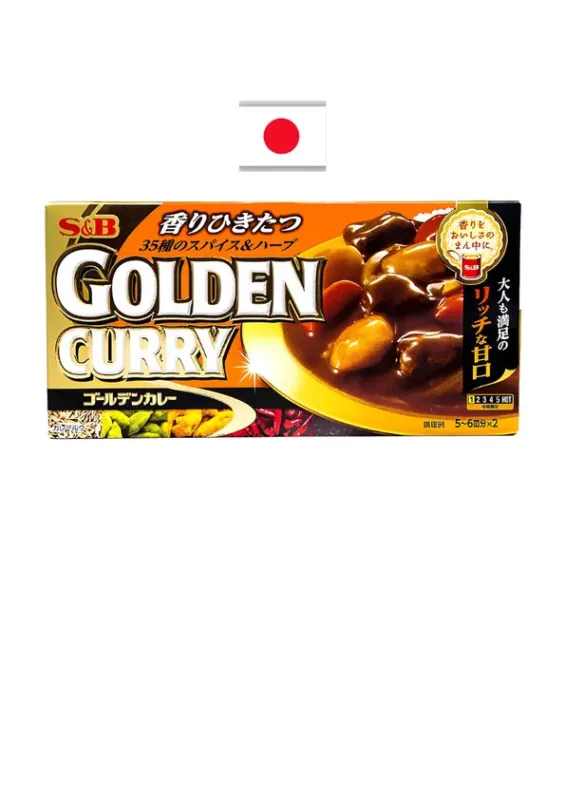 SeB GOLDEN CURRY AMAKUCHI 198g - Tempero de curry leve. Origem: Japão
