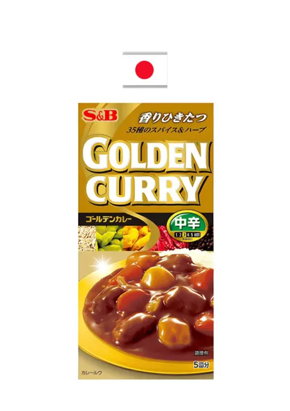 SeB GOLDEN CURRY CHUKARA 90g - Tempero de curry médio. Origem: Japão