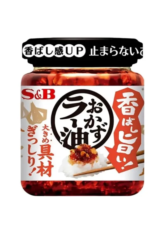 SeB CRUNCHY OKAZU RAYU KOUBASHI UMAI MILD 110g - Óleo de pimenta, alho frito, amêndoas torradas e molho de pimenta. Origem: Japão