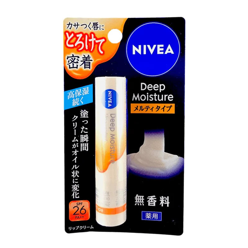 Bálsamo Labial Nivea Japan Deep Moisture Spf26 Pa++ Sem Perfume