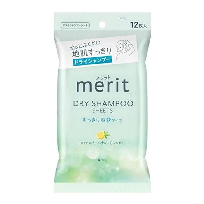 Kao - Merit Day+ Dry Shampoo Sheets Verbena & Lemon - 12 pcs Verbena & Lemon - 12 pcs