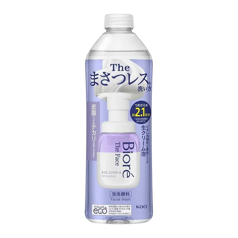 Espuma de Limpeza Facial Refil Bioré - The Face Oil Control 340ml