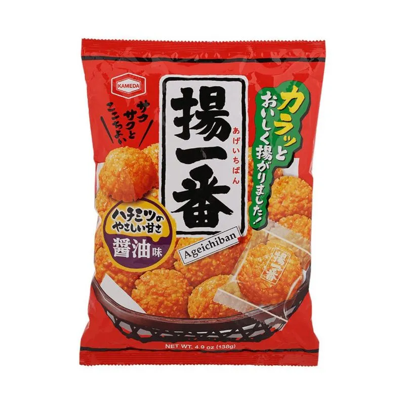Biscoito De Arroz Ageichiban Kameda 100g