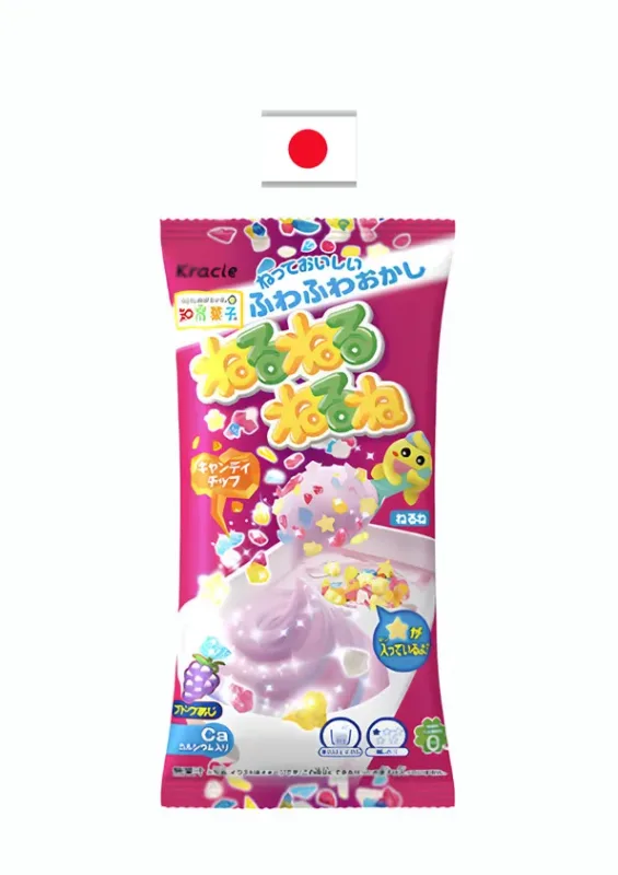 KRACIE NERUNERU GRAPE 23g - Kit de doce neru neru sabor de uva. Origem: Japão