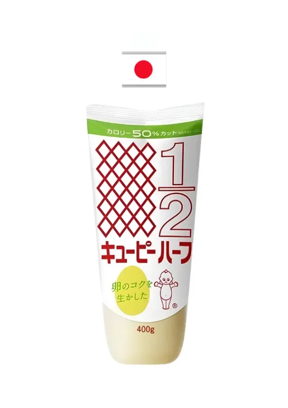 KEWPIE MAIONESE HALF 400g - Maionese 50% menos calórica (light). Origem: Japão
