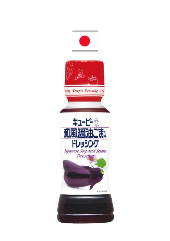 KEWPIE DRESSING SHOYU GOMA 180ml - Molho de soja com gergelim. Origem: Japão