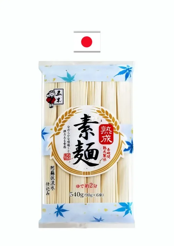 ITSUKI SOMEN JUKUSEI 540g - Macarrão para sopas e ensopados. Origem: Japão