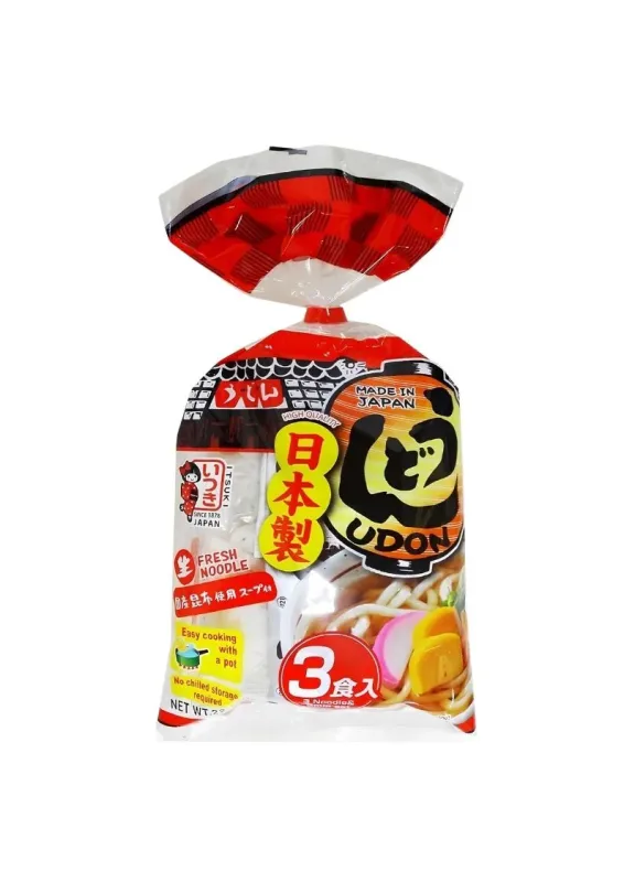 ITSUKI NIPPON 3 UDON 627g - Macarrão de udon. Origem: Japão