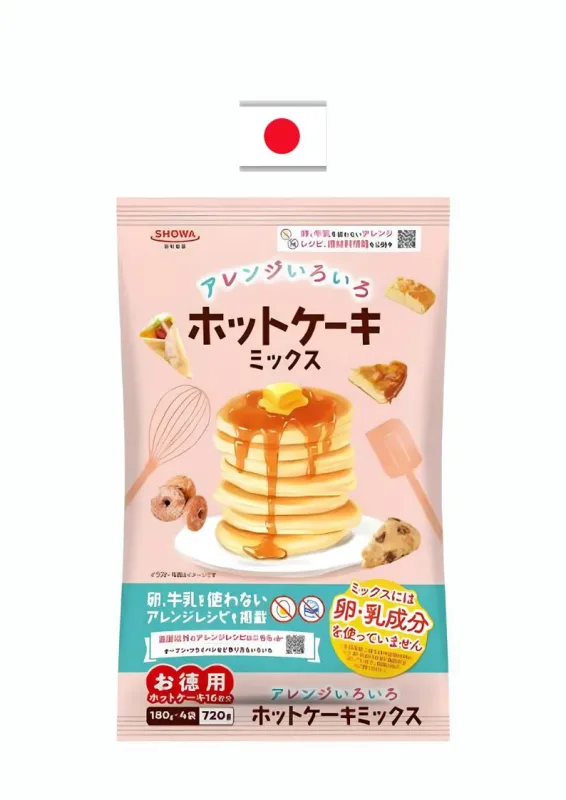 SHOWA HOT CAKE IROIRO MIX 720g - Mistura para panqueca. Origem: Japão