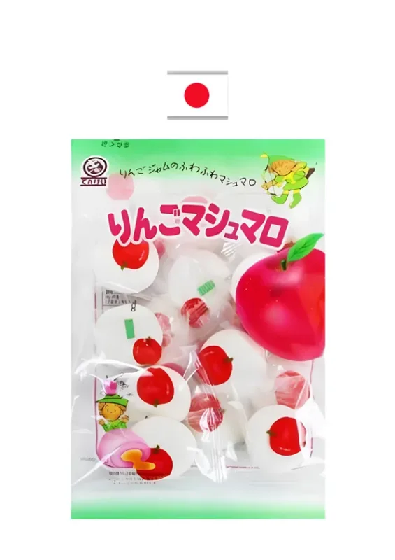 TENKEI MARSHMALLOW APPLE 78g - Marshmallow com recheio de maçã. Origem: Japão