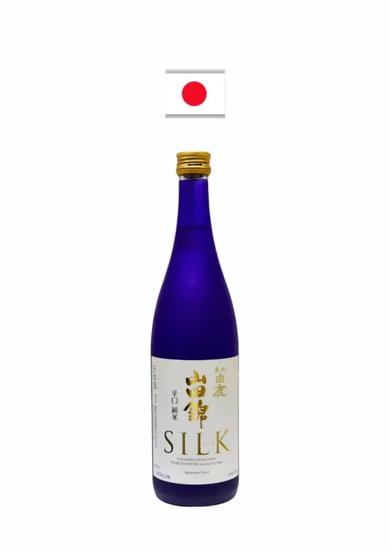 HAKUSHIKA SAKE JUNMAI YAMADANISHIKI SILK 720ml - Sake seco. Origem: Japão