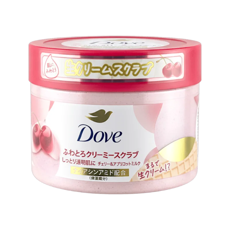 Esfoliante Corporal Dove Japan Com Leite Esfoliante De Cereja E Damasco 310ml