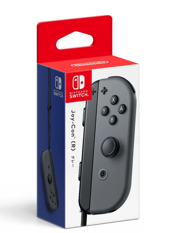 Nintendo genuine Joy-Con (R) Gray with Joy-Con Strap Black HAC-A-JRGAA NEW