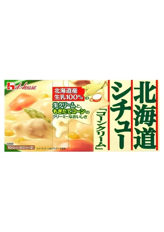 HOUSE HOKKAIDO STEW CORN CREAM 180g - Creme de milho. Origem: Japão