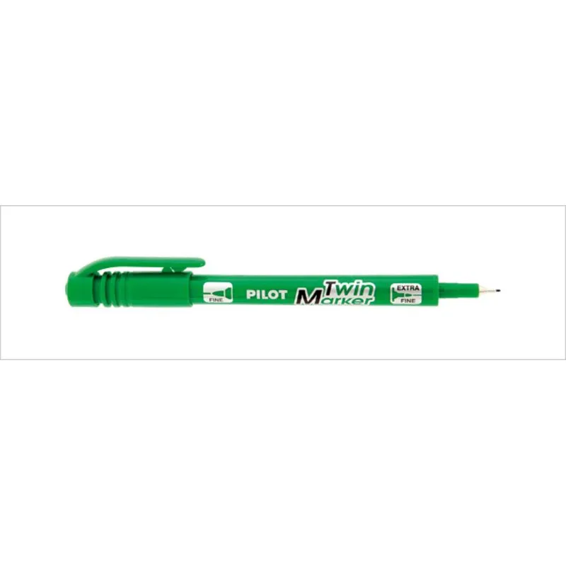 MARCADOR P. TWIN 2 PONTAS VERDE