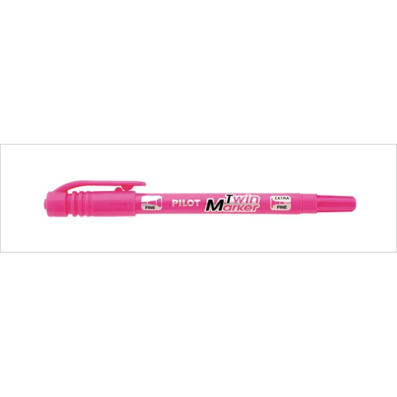 MARCADOR P. TWIN 2 PONTAS ROSA
