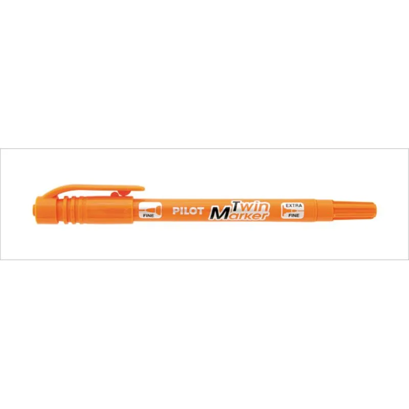 MARCADOR P. TWIN 2 PONTAS LARANJA