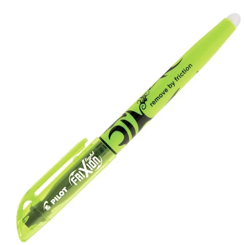 Caneta marca texto pilot apagável frixion light verde