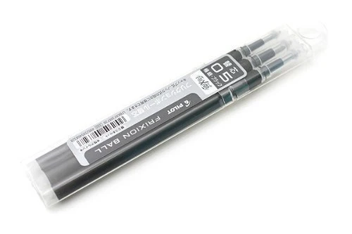 PILOT FRIXION BALL 0.5mm BLACK Ink 3-Refills x 10-Pack LFBKRF30EF3B NEW
