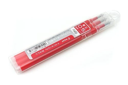 PILOT FRIXION BALL 0.5mm RED Ink 3-Refills x 10-Pack LFBKRF30EF3R NEW