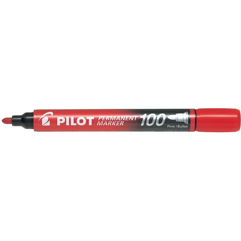 Caneta Pincel Marcador Permanente SCA-100 Vermelho - Pilot