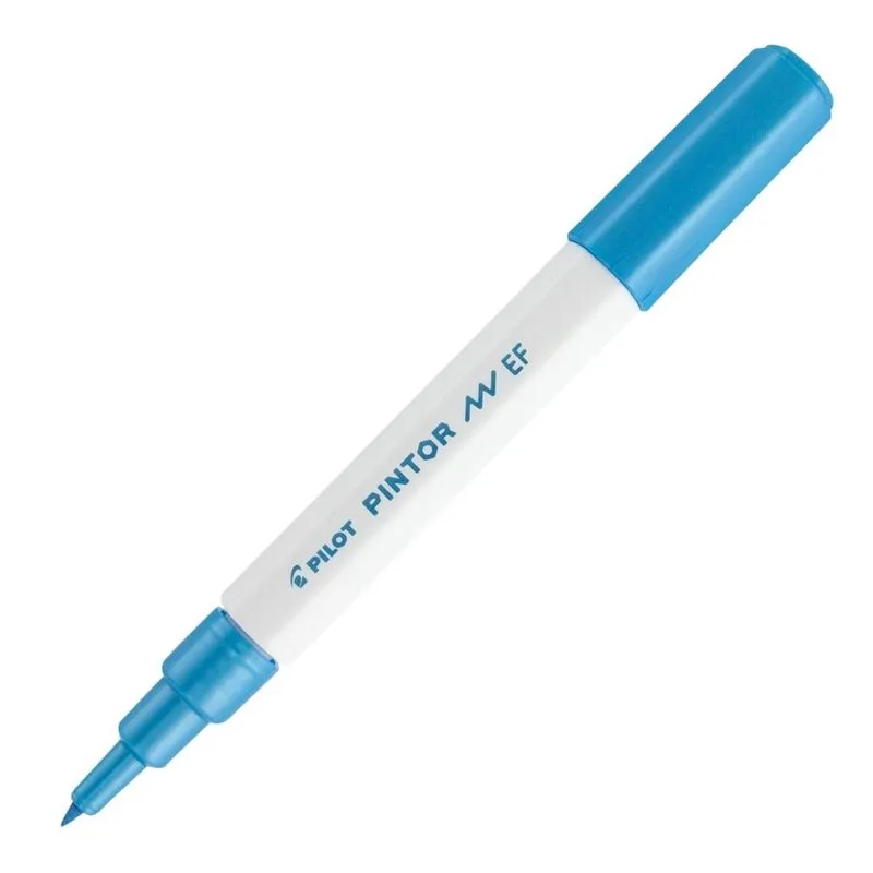Marcador Multiuso Pilot Pintor Criativa 0.7mm Azul Metálico