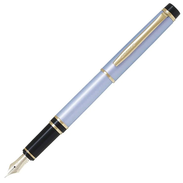 Pilot Fountain Pen Grance Extra Fine Point (EF) 14K Pearl Blue FGRC-12SR-PLEF