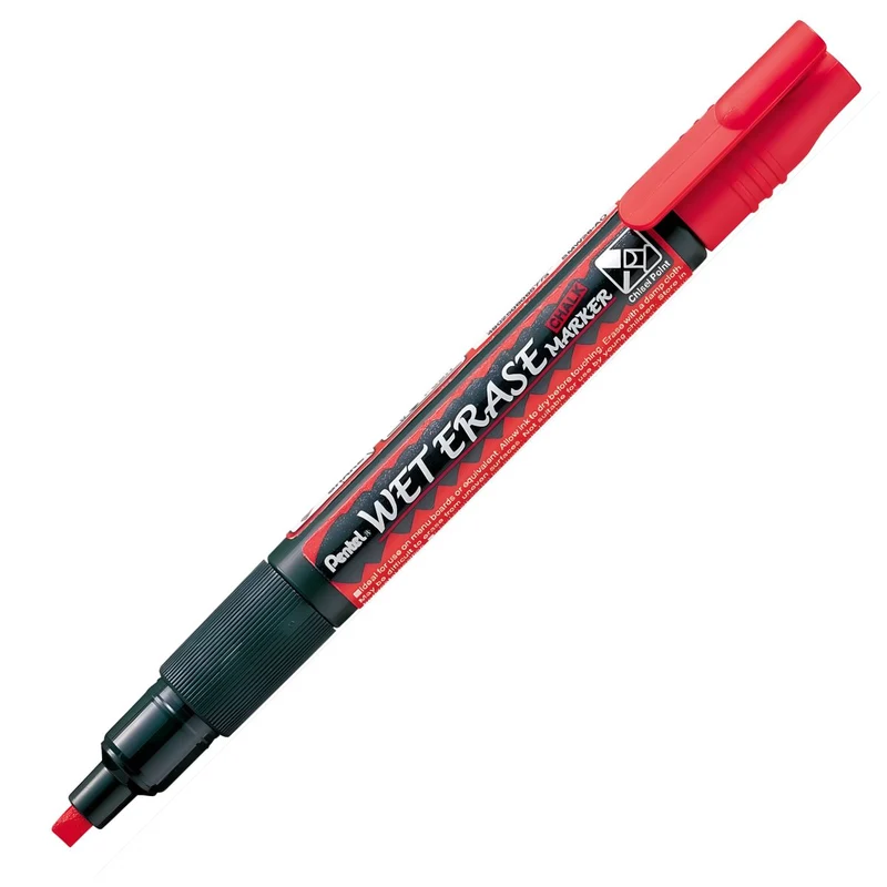 Marcador Giz Liquido Pentel Wet Erase Chalk Marker 1.5/4.0Mm VERMELHO
