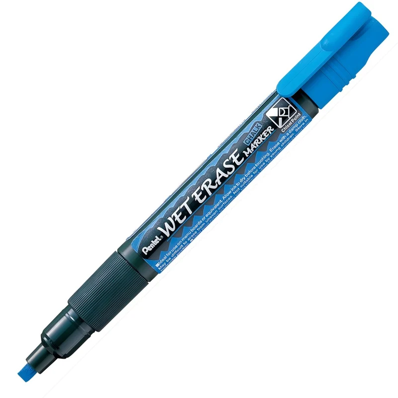 Marcador Giz Liquido Pentel Wet Erase Chalk Marker 1.5/4.0Mm AZUL