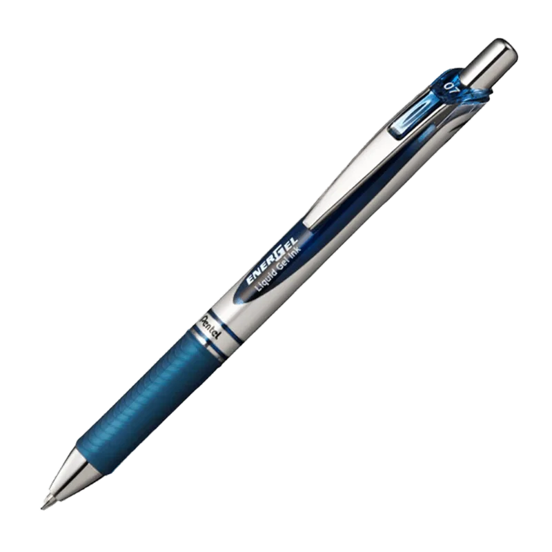 Bolígrafo Energel Retráctil|Color Azul|0.7mm