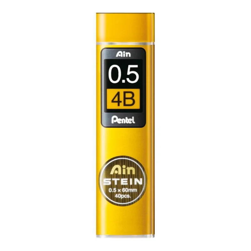 Grafite 0.5mm 4b 40 Minas Pentel Ain Stein 12 Estojos