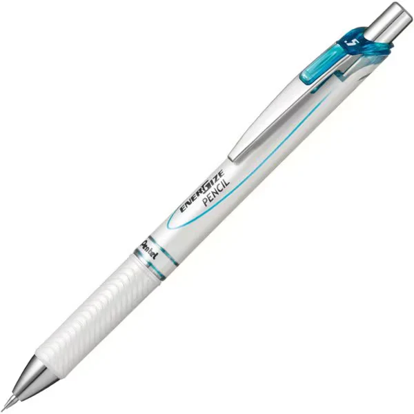 ぺんてる Pentel シャープペン エナージェルシャープペンシル 0.5mm HB ノック式 本体色：パールホワイト/スカイブルー パック入 XPL75-SW 4902506254801