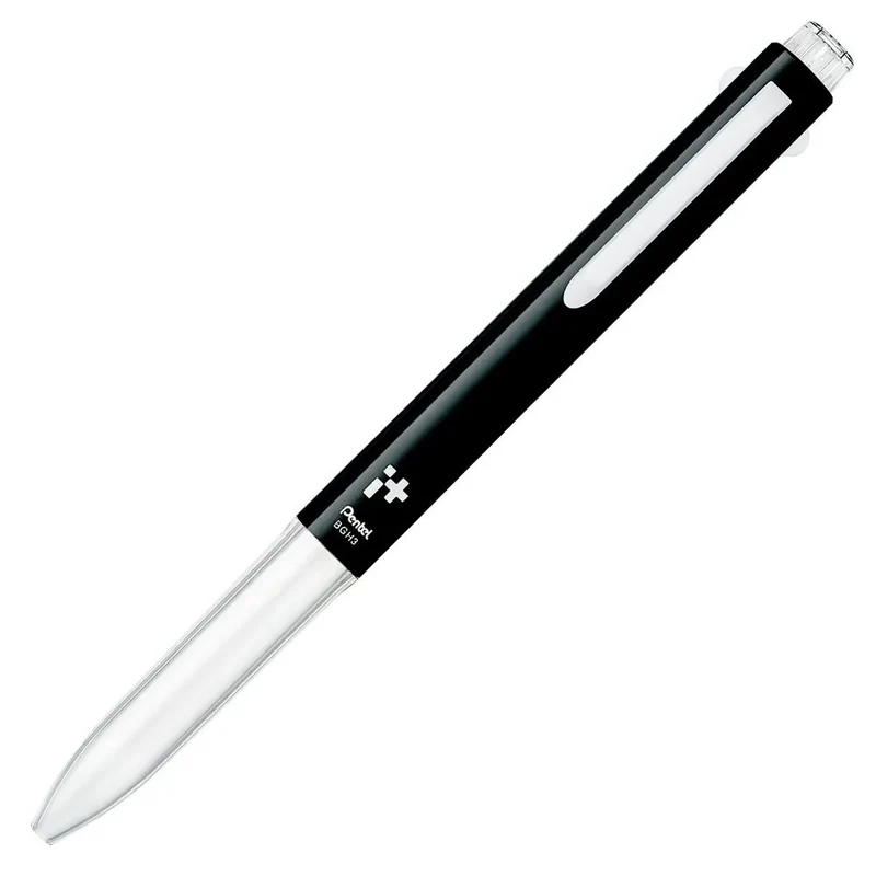 Corpo Caneta Multifuncional IPlus Pentel Personalizável 3 Gatilhos Preta