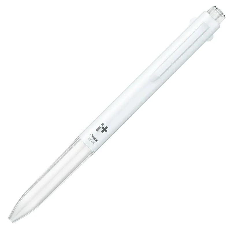 Corpo Caneta Multifuncional IPlus Pentel Personalizável 3 Gatilhos Branca