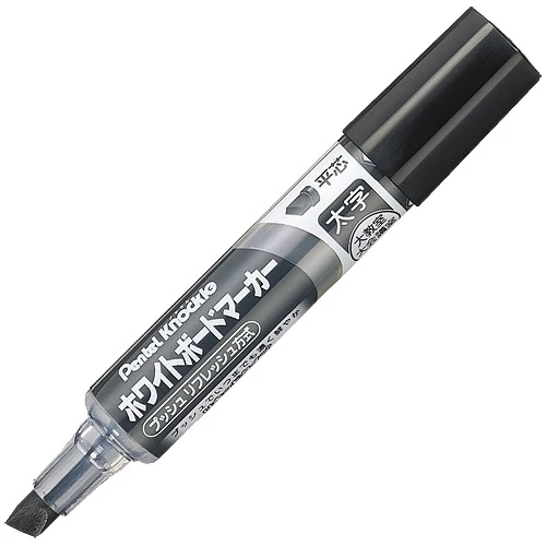 ぺんてる ノックル 太字平芯 黒10本 EMWL6W-A10 4902506310095