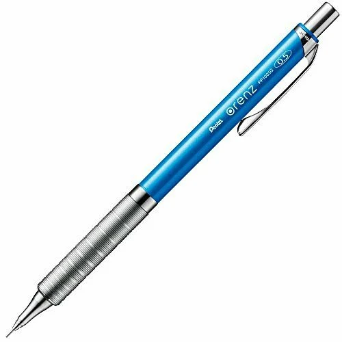 Pentel sharp pencil Oh lens metal grip XPP1005G-S 0.5 Sky Blue from Japan NEW