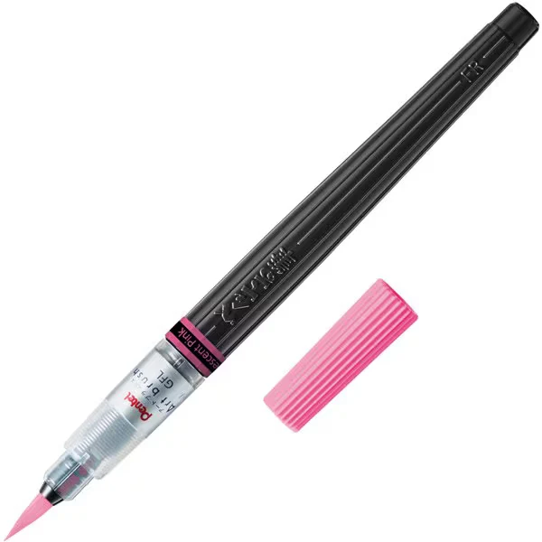 ぺんてる Pentel ぺんてる カラー筆ペン アートブラッシュ Neon Color Edition 蛍光ピンク XGFLP-305 4902506423290