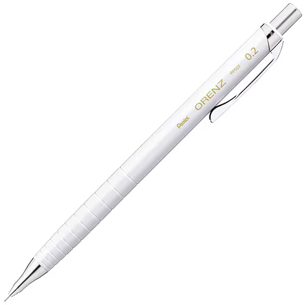 ぺんてる Pentel シャープペンシル ORENZ（オレンズ） 0.2mm ホワイト軸 XPP502-RW 4902506431301