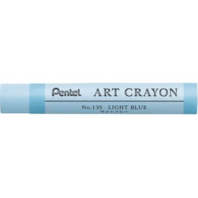 ぺんてる アートクレヨン ライトブルー PTACT135 4902506436788（10セット）