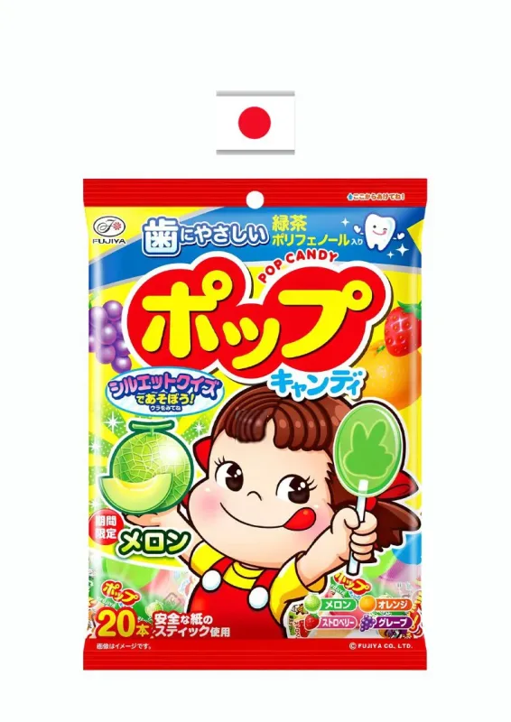 FUJIYA POP CANDY 128g - Pirulitos de fruta e efervescente . Origem: Japão