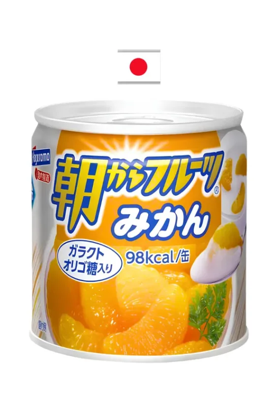 HAGOROMO ASAKARA FRUITS MIKAN 190g - Tangerina em calda. Origem: Japão