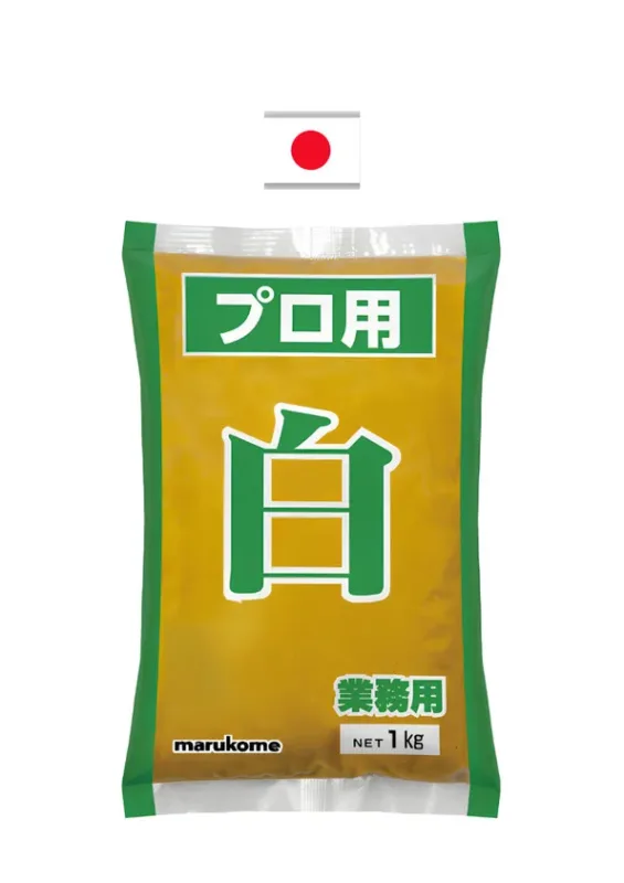 MARUKOME MISO WHITE (SHIRO) 1 kg - Pasta de soja branco, uso profissional. Origem: Japão