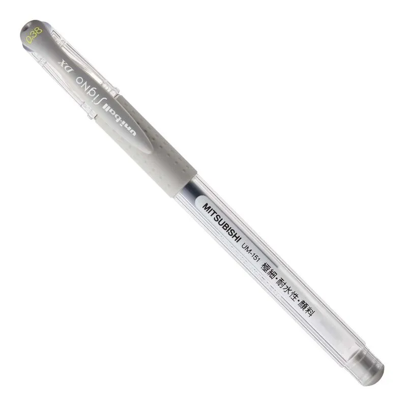Caneta Gel Signo DX 0,38 mm Grey Uni-Ball