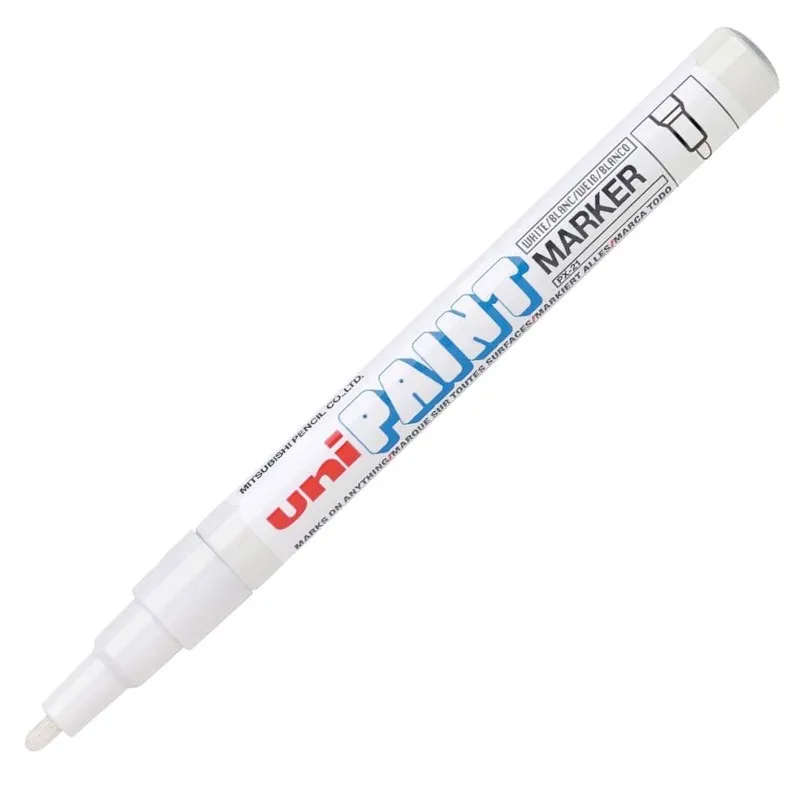 Pincel marcador permanente branco - PX-21 - Uni-Paint